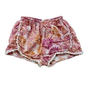 Almirah NYC | Girls’ Pink + Orange Floral Cotton Shorts